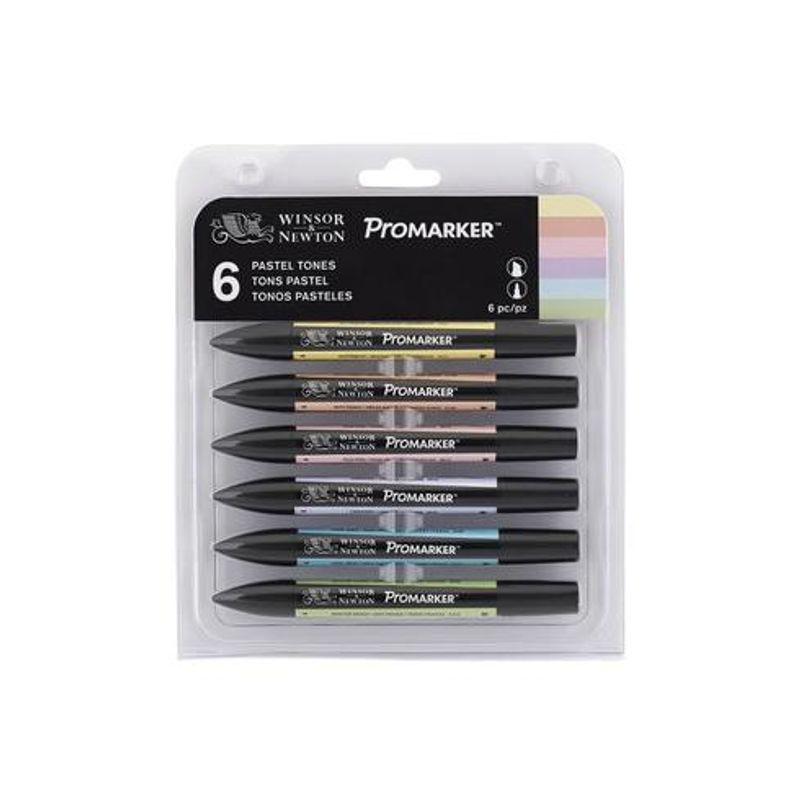 WN Promarker Pastel tones 6-lajitelma