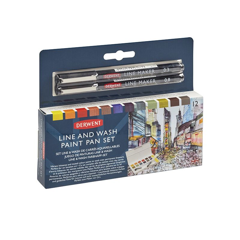 Derwent Line and Wash Paint Set