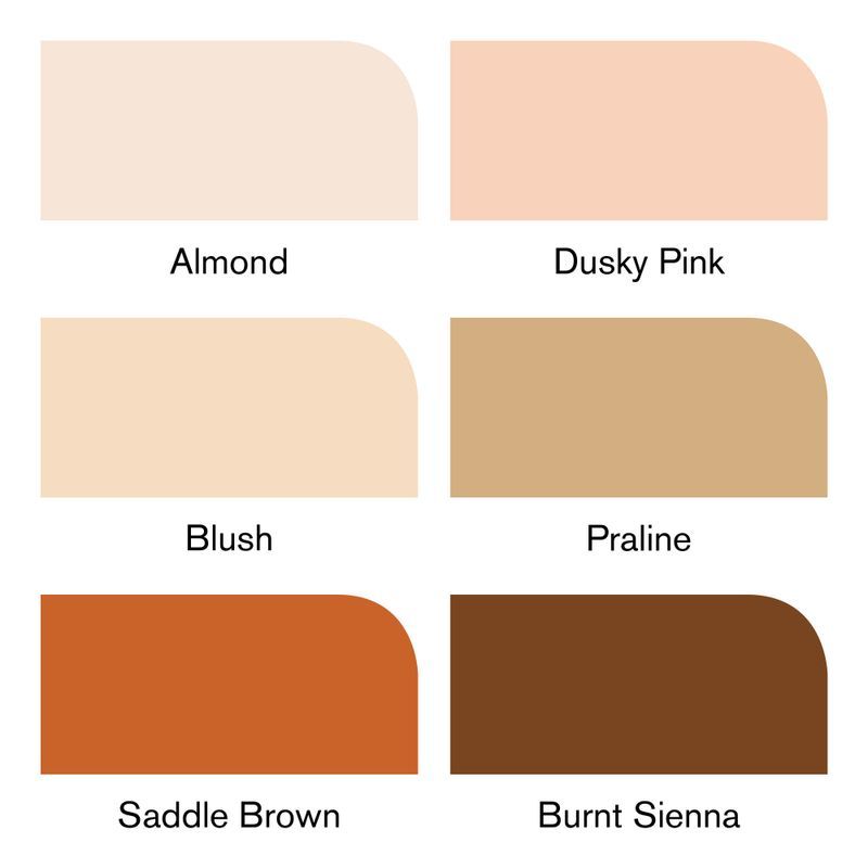 WN Promarker Brush Skin tones 6 Set 1, sivellintussilajitelma