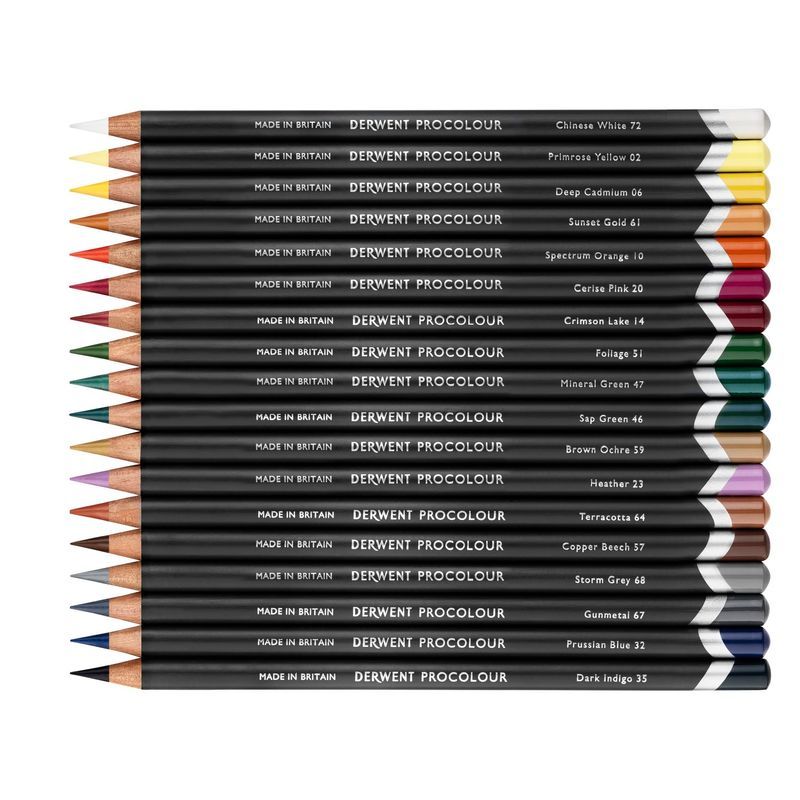Derwent Procolour 12 värikynälajitelma