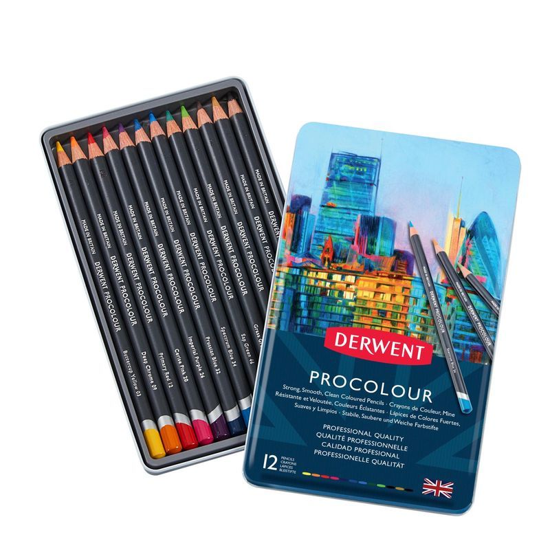 Derwent Procolour 12 värikynälajitelma