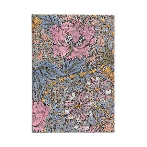 Muistikirja Paperblanks Midi Lined - Pink Honeysuckle