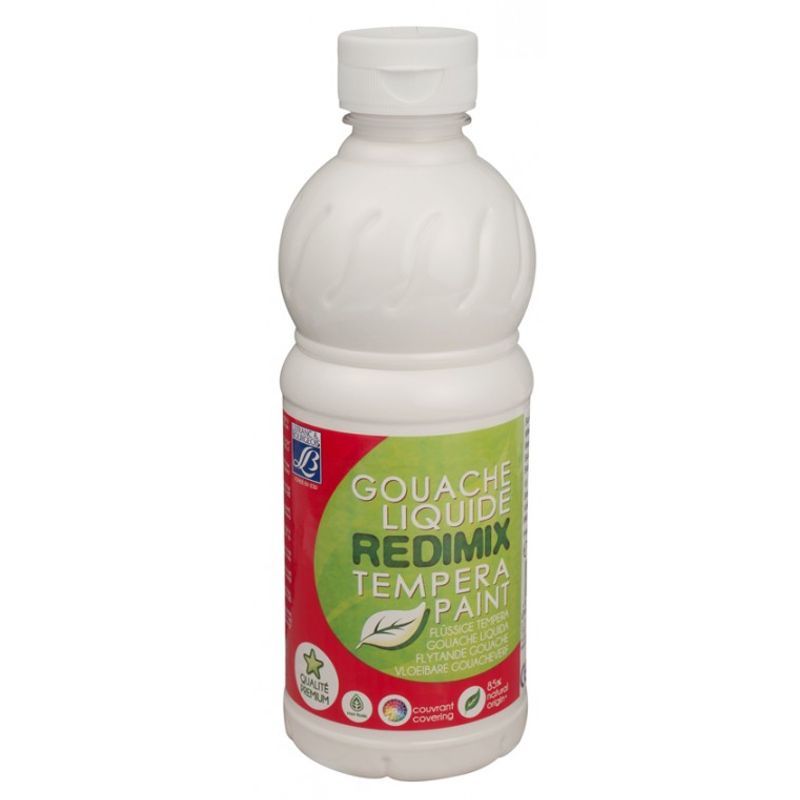LB Redimix 500ml 001 (018) White x (4), 500ml valmisväri valkoinen