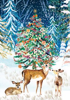 2-osainen kortti joulu Roger la Borde - Wild winters