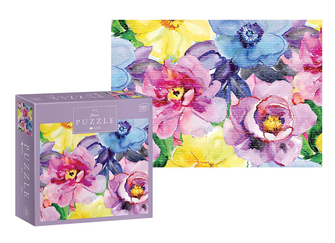 Palapeli 500 palaa Interdruk - Flowers 2