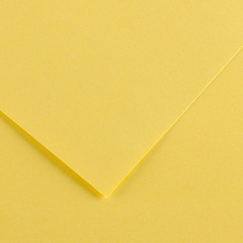Canson Iris Vivaldi 240g 50x65 03 Straw yellow //, värikartonki