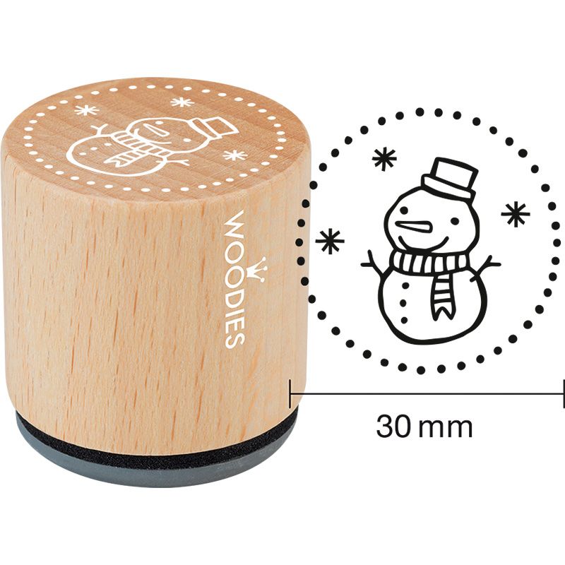 CP Woodies leimasin Snowman