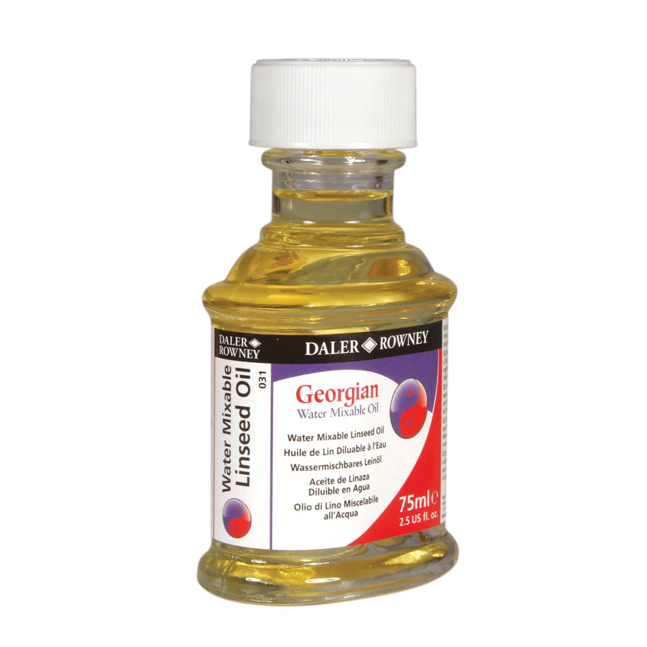 DR Georgian WAMO Pellavaöljy 75ml, Linseed oil vesiliukoiselle öljyvärille