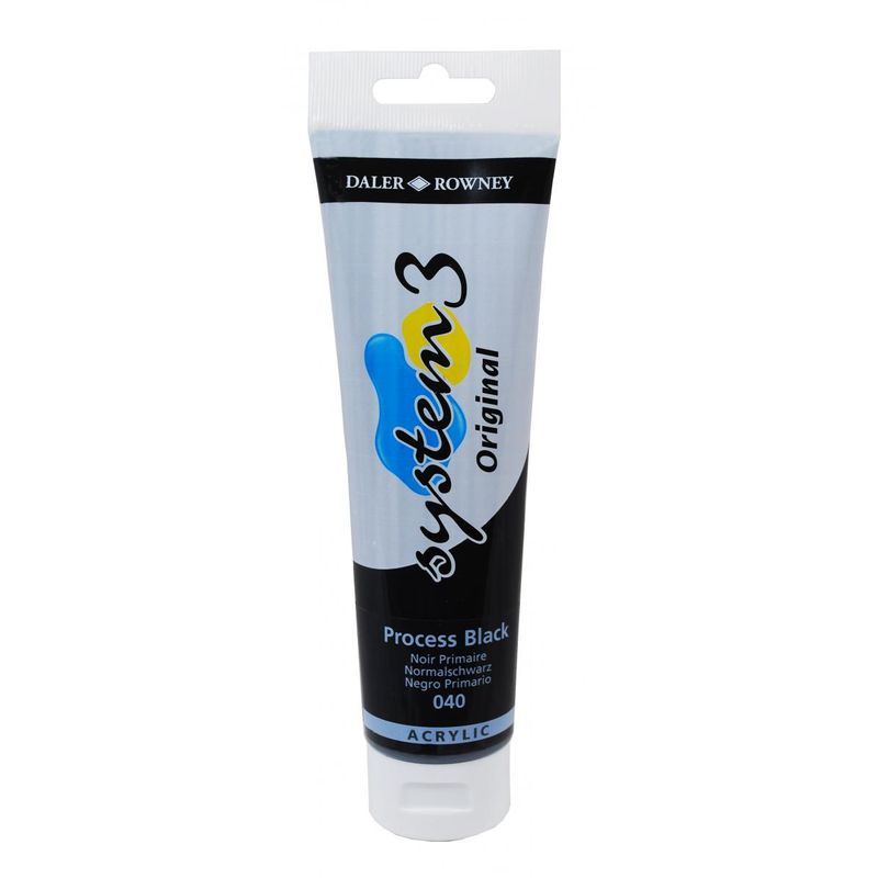 DR System 3 acrylic 150ml 040 Process black