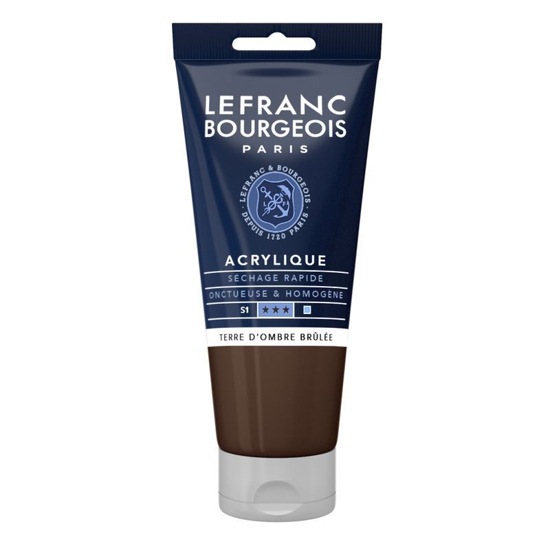 LB Fine Acrylic 80ml 477 Burnt Umber, akryyliväri