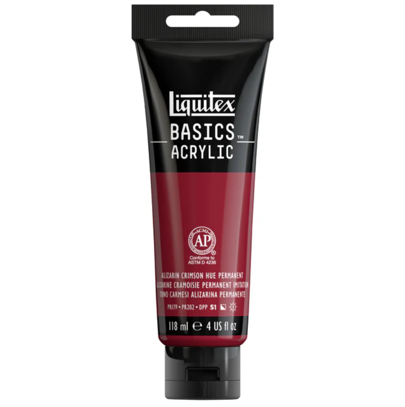 Liquitex Basics 118ml 116 Alizarin Crimson Hue, akryyliväri x