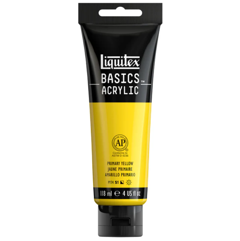 Liquitex Basics 118ml 410 Primary Yellow, akryyliväri x