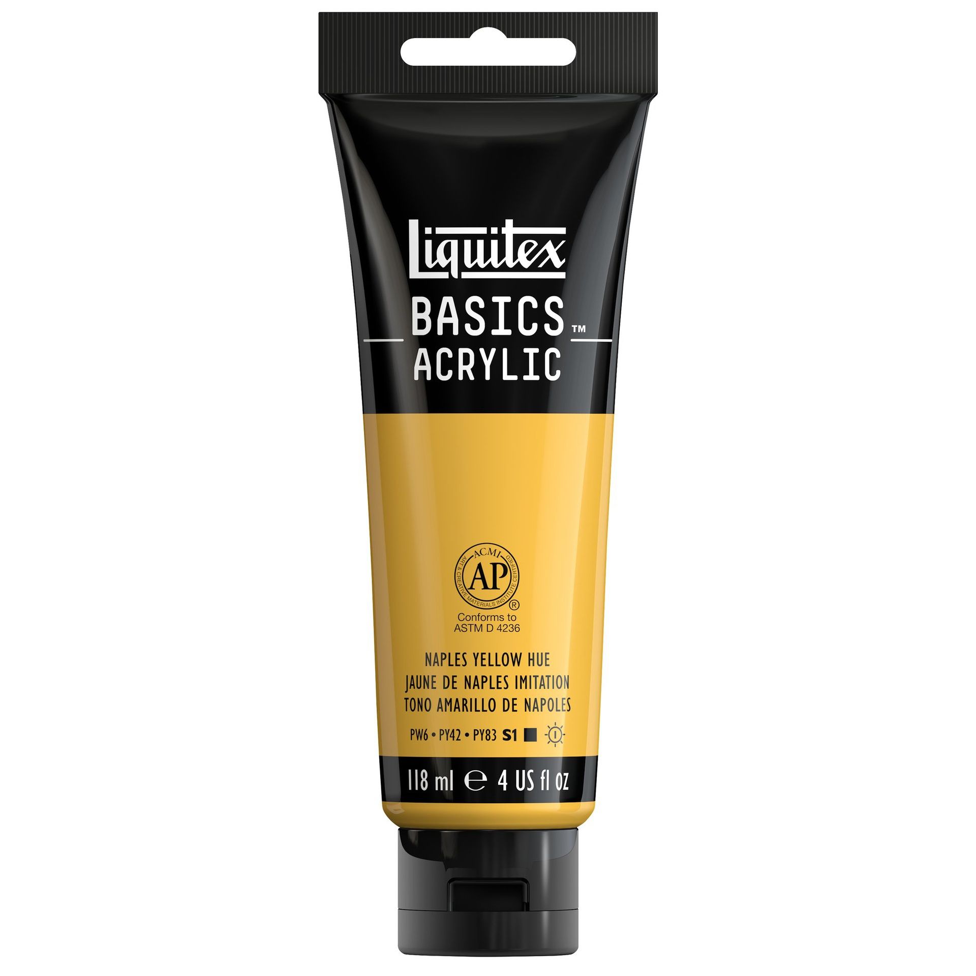 Liquitex Basics 118ml 601 Naples Yellow Hue, akryyliväri x