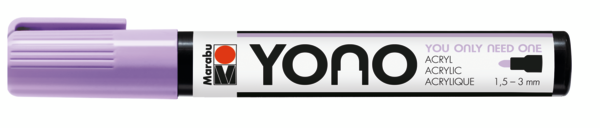 Marabu YONO Marker 1,5-3mm 226 pastel lilac, akryylimaalitussi, pyöreä kärki