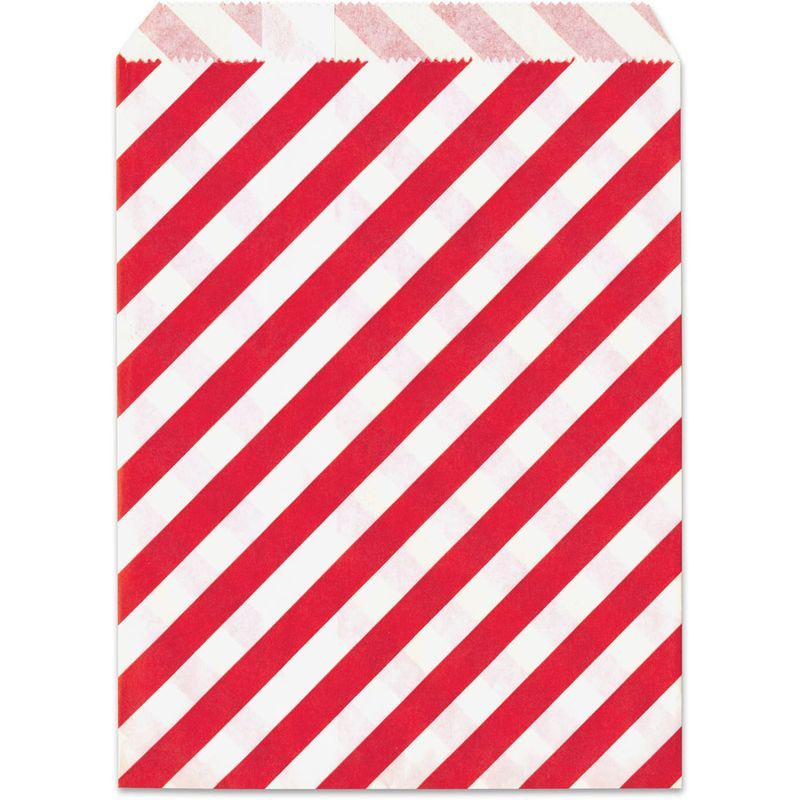 MEYCO Paperipussi 13x16,5cm punainen raita 25kpl