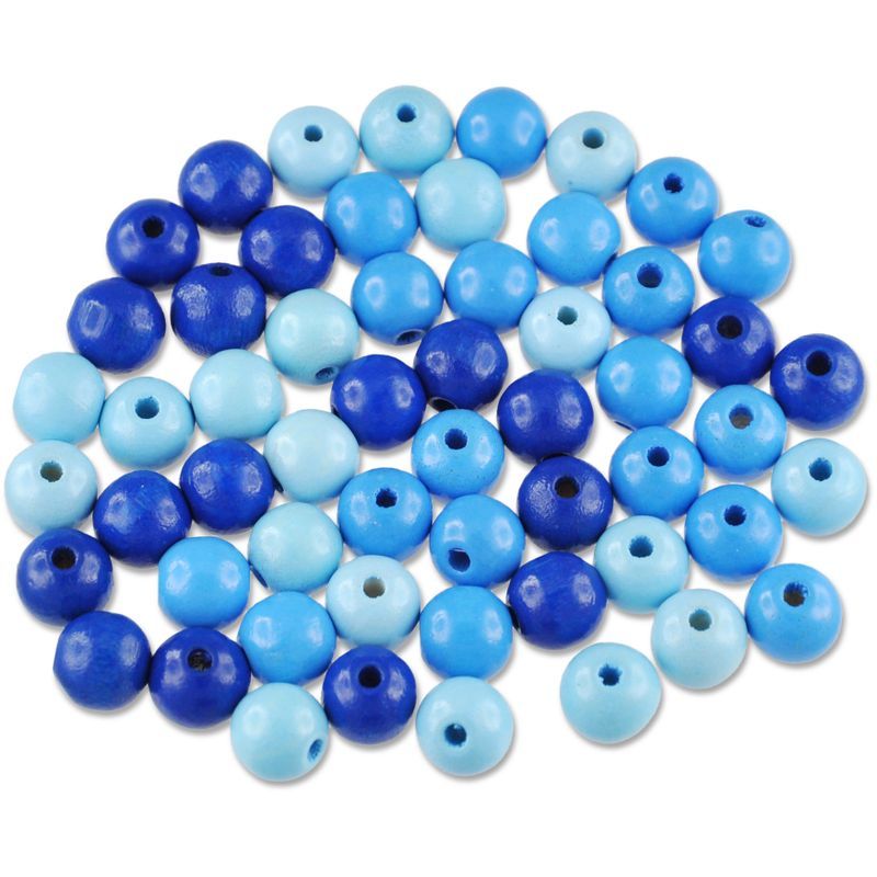 MEYCO Puuhelmimix 10mm 56kpl sinisen sävyt