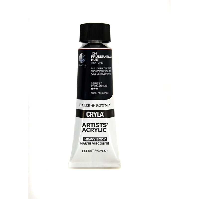 PA. DR Cryla acrylic 75ml 134 Prussian blue (hue), taiteilija-akryyliväri