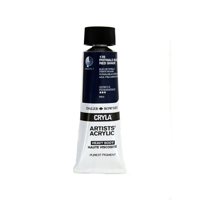 PA. DR Cryla acrylic 75ml 139 Phthalo blue red sha, taiteilija-akryyliväri