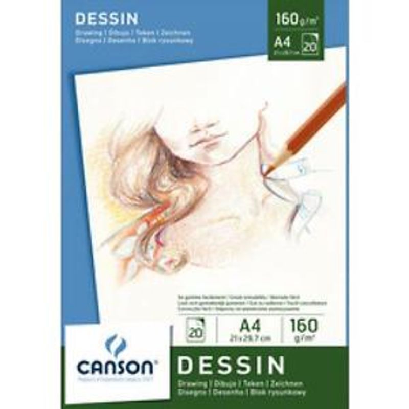 P. Canson Piirustuslehtiö 160g A4 (20)