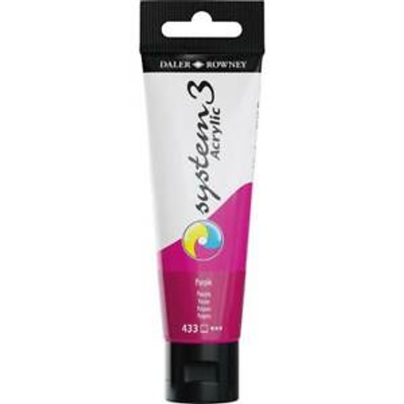 DR System 3 acrylic 59ml 544 Fluorescent Red, akryyliväri