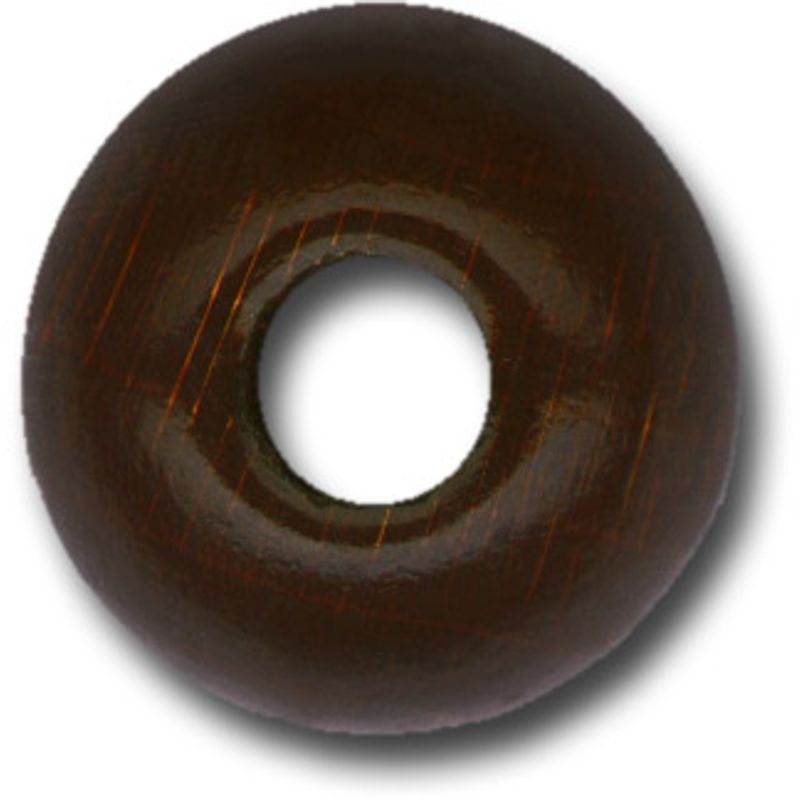 P. MEYCO Makrameehelmet 25mm 5kpl ruskea // reikä , reikä 10mm
