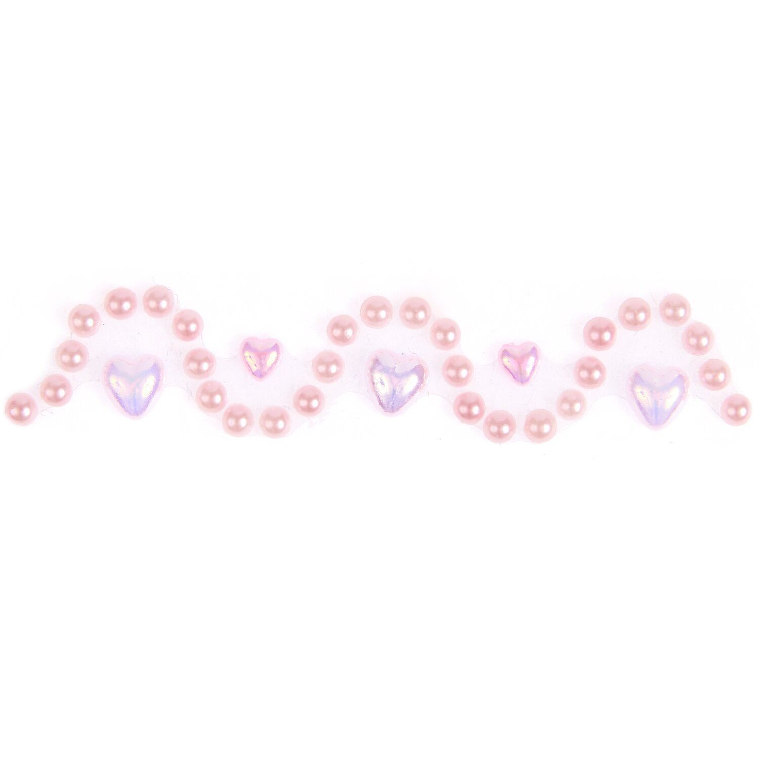 RICO helmikoristeteippi 1,9x50cm Hearts, Rosé