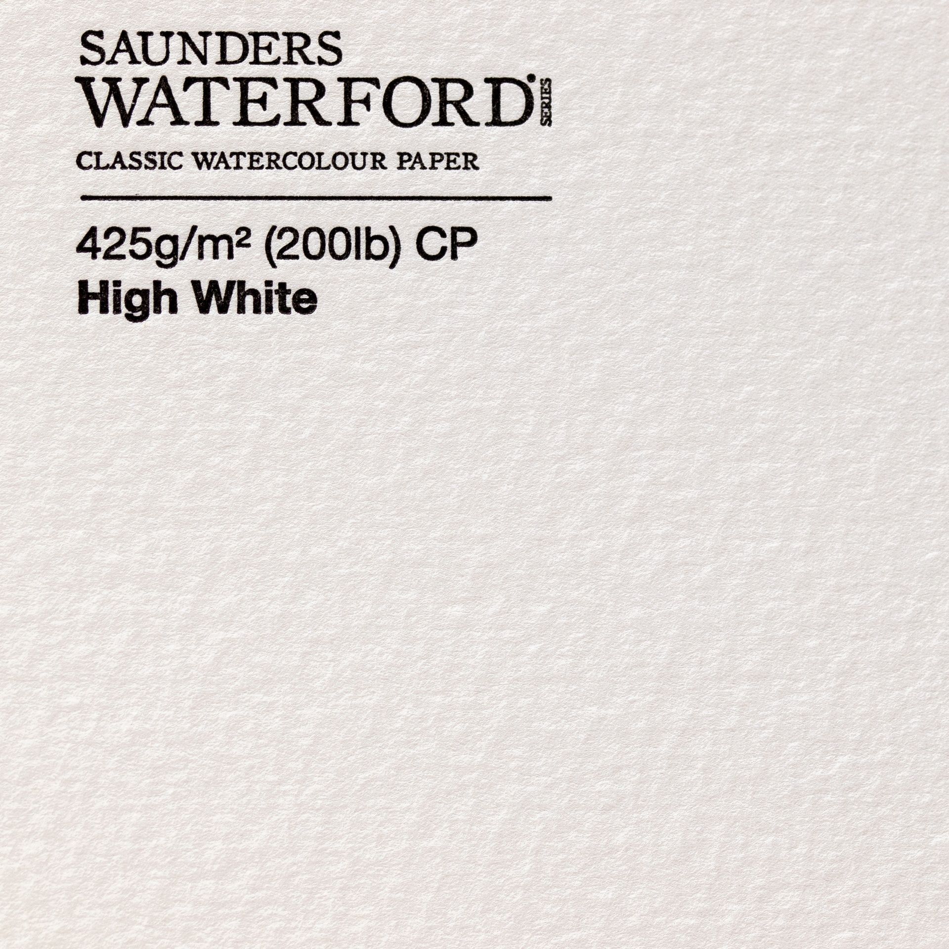 SCM Saunders Waterford 425g 56x76cm PK High White, ColdPressed 100% Cotton