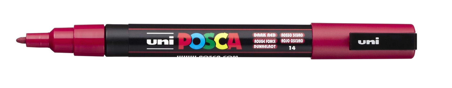 T UNI POSCA Marker PC-3M 0,9-1,3mm 14 dark red, 14