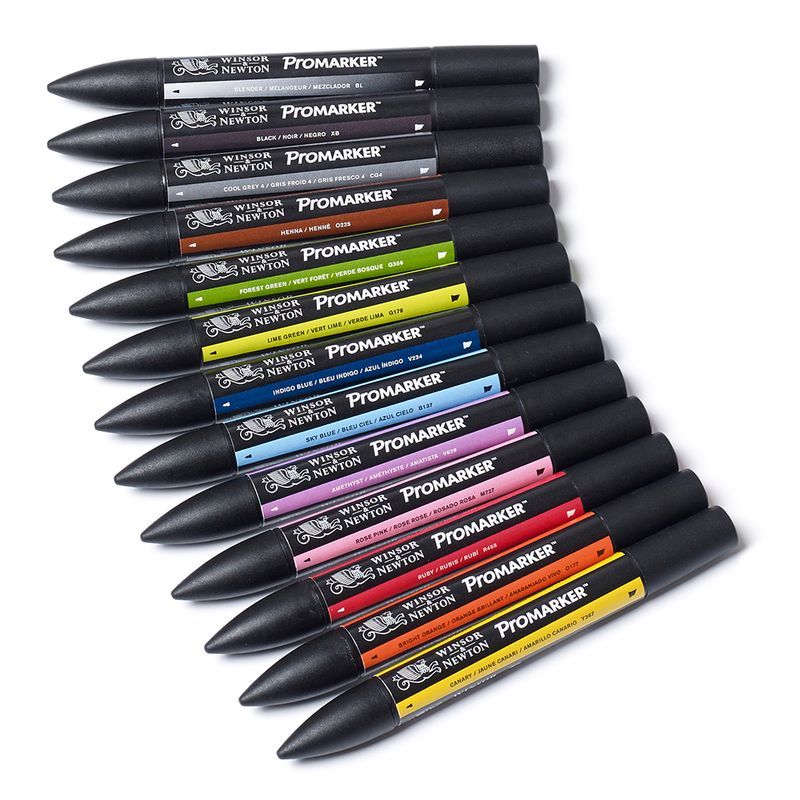 WN Promarker 12+1-lajitelma set 1, Sis. blenderin