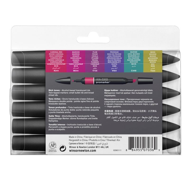 WN Promarker Rich tones 6-lajitelma