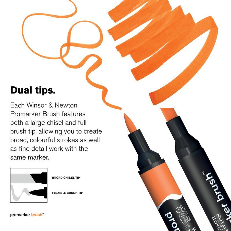 WN Promarker Brush Mid tones 6-lajitelma, sivellintussilajitelma