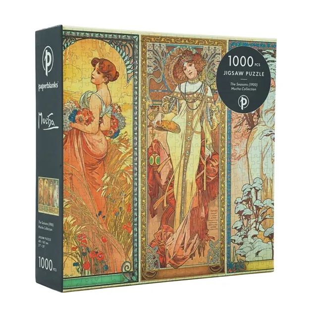 Palapeli 1000 palaa Paperblanks - Mucha The Seasons