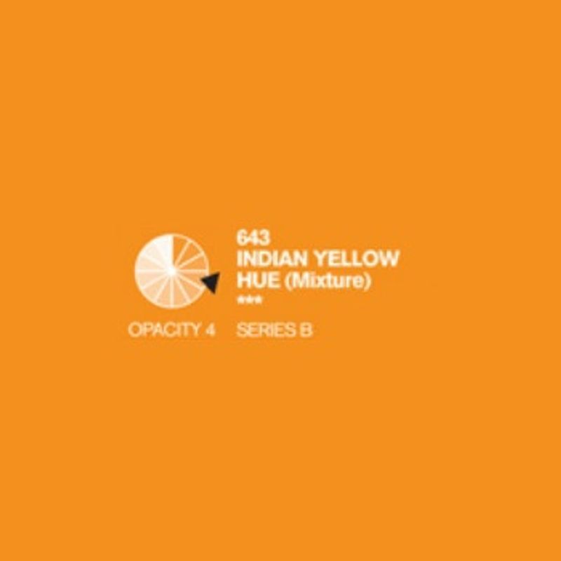 PA. DR Cryla acrylic 75ml 643 Indian yellow (B), taiteilija-akryyliväri