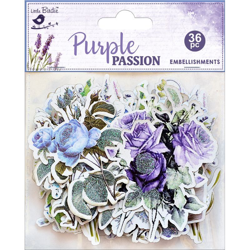 P. L.Birdie paperikuviot Amor Mio, 44kpl valkoinen
