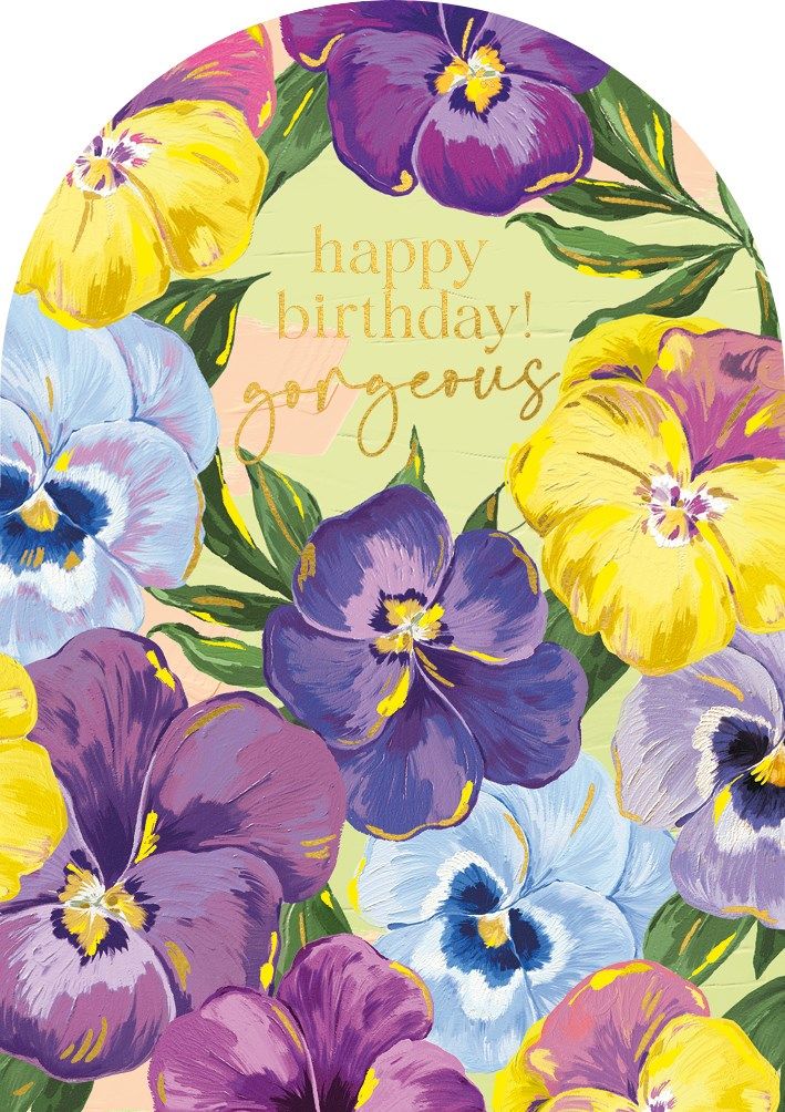 2-osainen kortti The Art File - Sundaze Georgeous Birthday