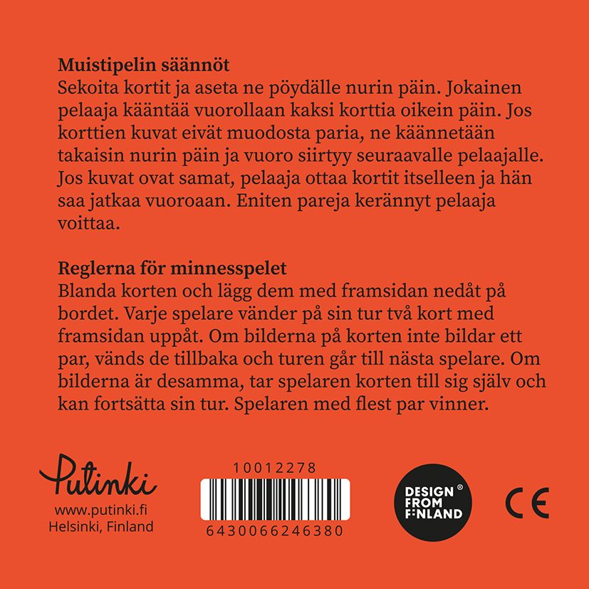 Muistipeli Putinki Nina Pirhonen - Veikeät kulkupelit