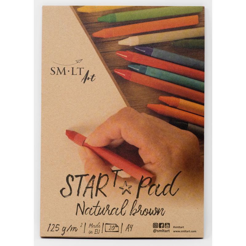 SMLT Star T luonnonruskea lehtiö 120g A4 (20) FSC