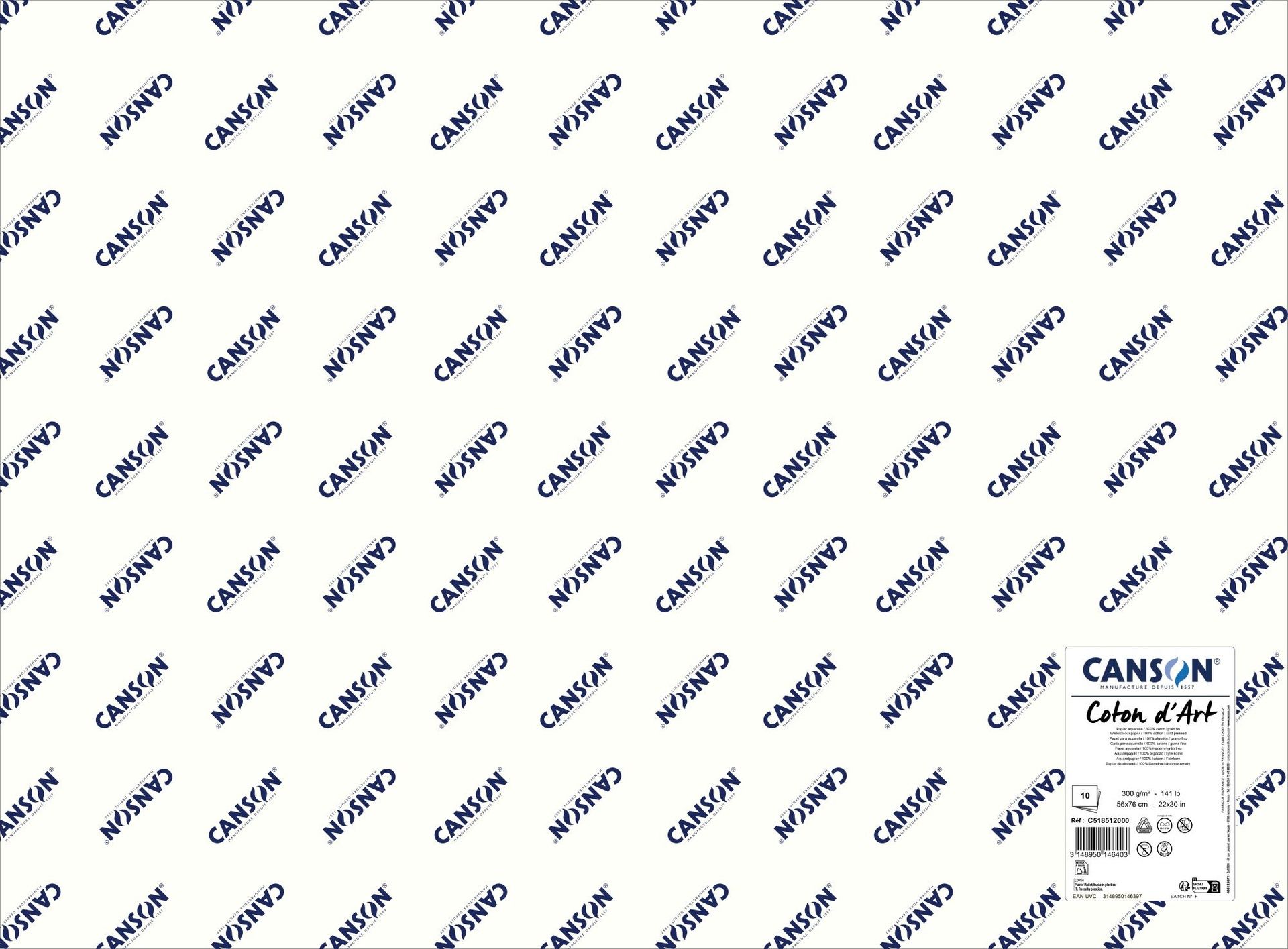 Canson Coton d` Art 300g CP 56x76 cm arkki