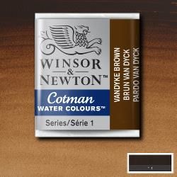 WN Cotman 1/2 (1,7ml) 676 Vandyke Brown, akvarellivärinappi
