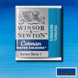 WN Cotman 1/2 (1,7ml) 654 Turquoise, akvarellivärinappi