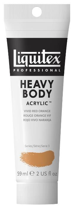 Liquitex Heavy Body 59ml 620 Vivid red orange (3), akryyliväri