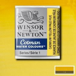 WN Cotman 1/2 (1,7ml) 119 Cadmium Yellow Pale Hue, akvarellivärinappi x