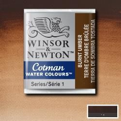WN Cotman 1/2 (1,7ml) 076 Burnt Umber, akvarellivärinappi x