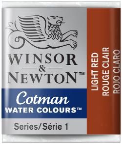 WN Cotman 1/2 (1,7ml) 362 Light Red, akvarellivärinappi x