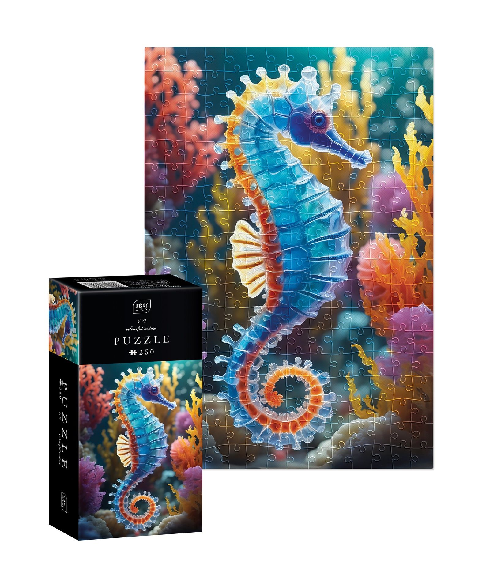 Palapeli 250 palaa Interdruk - Colourful Nature 7 Sea Horse