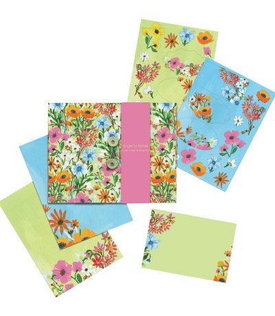Kirjepaperisetti Roger la Borde - Flower Field