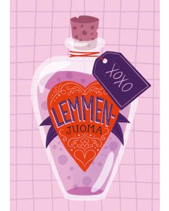 Postikortti Kaisu Sandberg - Lemmenjuoma XOXO