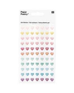 Tarrasetti Paper Poetry - Gel stickers Heart Glitter