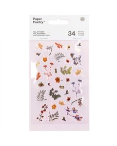 Tarrasetti Paper Poetry - Gel stickers Orange