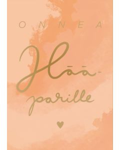 2-osainen kortti Putinki Letters - Onnea hääparille